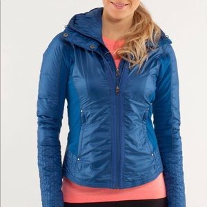 Lululemon jacket coat 6 bundle up limitless blue